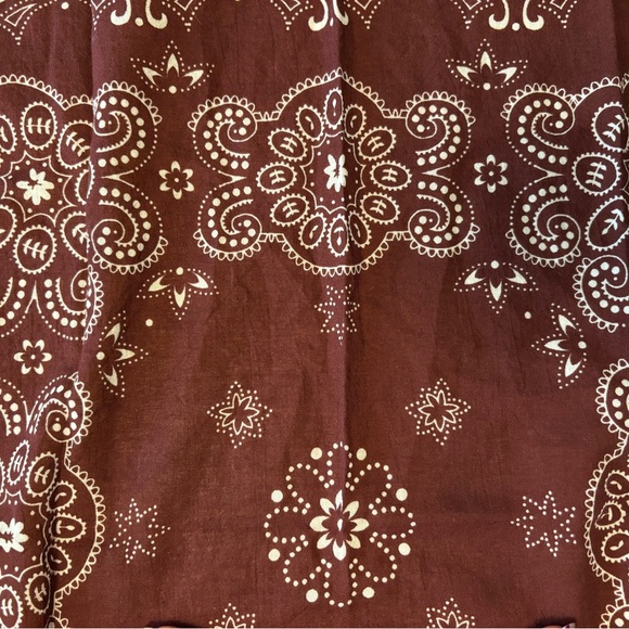 Maroon Bandana 100% Cotton - Picture 2 of 6